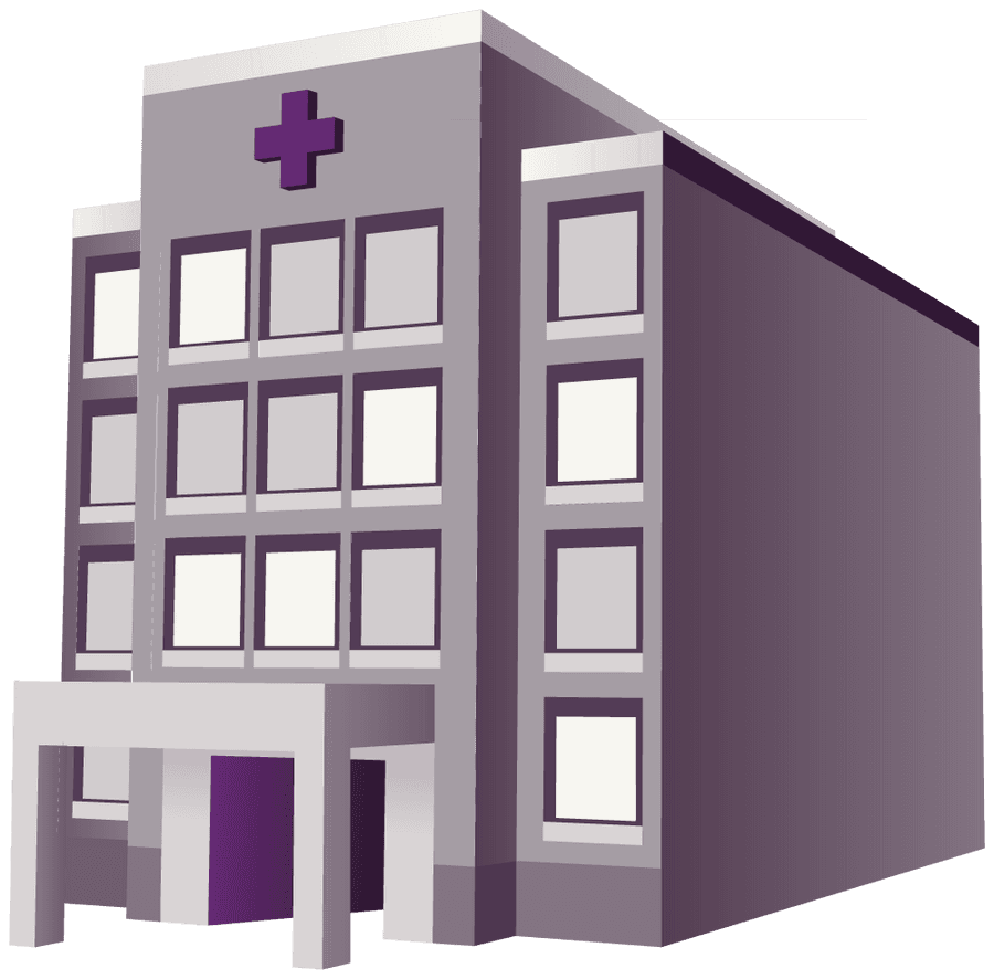Icon representing hospitals
