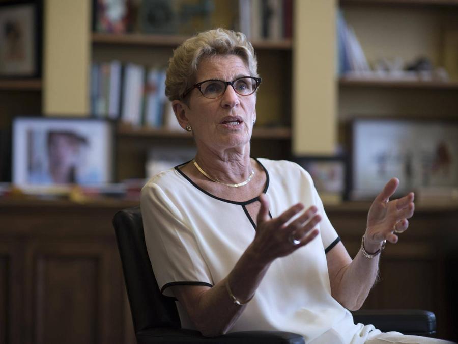 Ontario Premier Kathleen Wynne is photographed in her office at the Ontario Legislature on June 19, 2017. Fred Lum/The Globe and Mail